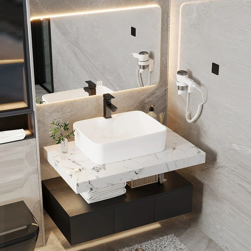 BRISA Modern Sintered Stone Vanity Sink