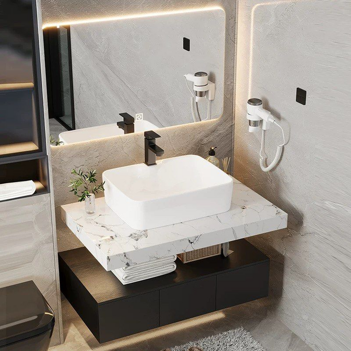 BRISA Modern Sintered Stone Vanity Sink