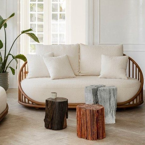 SOROKU Japandi Solid Wood Sofa