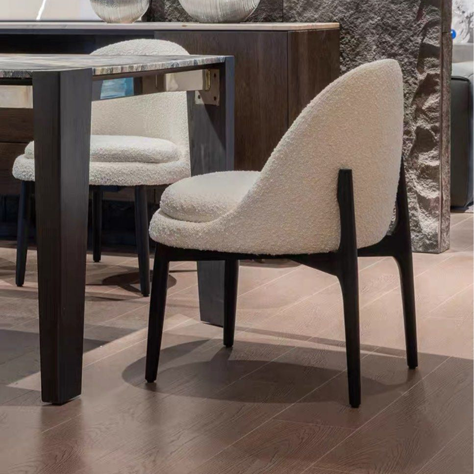 SKYDON Modern Boucle Dining Chair