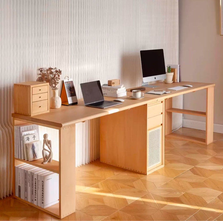 CICCI Scandinavian Solid Wood Study Table