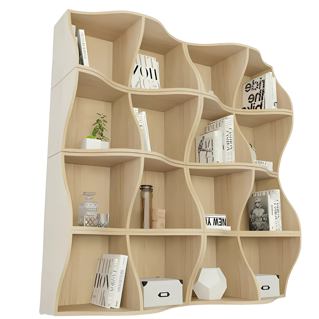 ARVO Modern Curved Bookshelf
