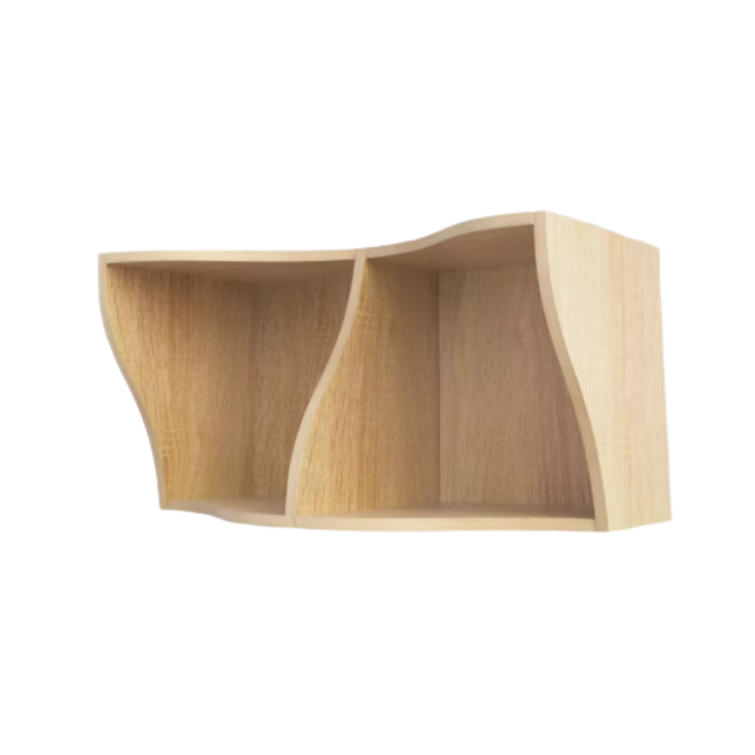 ARVO Modern Curved Bookshelf