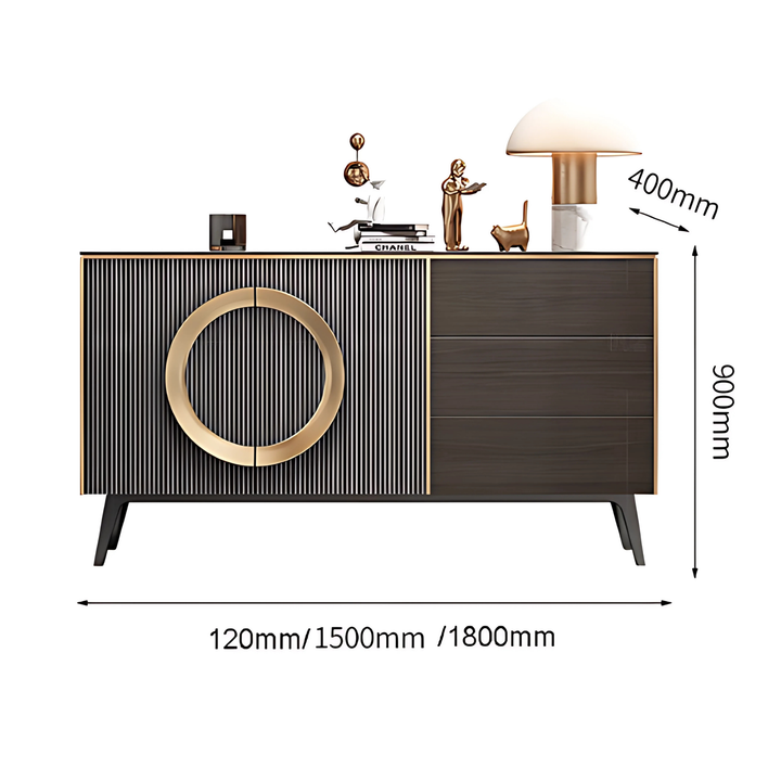 RENZO Modern Sintered Stone Sideboard
