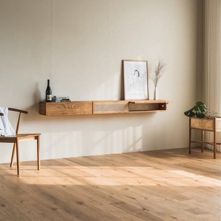 RADO Rustic Oak Floating TV Console