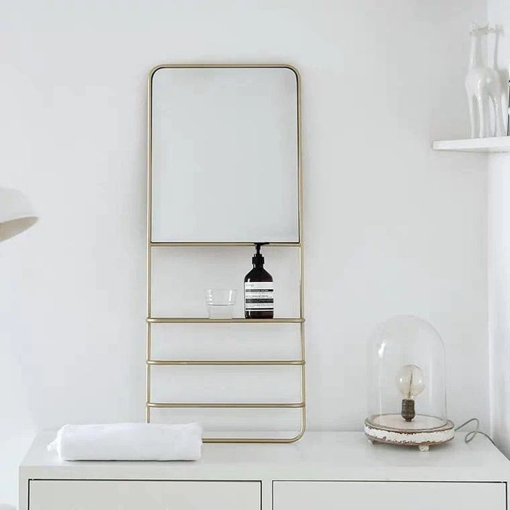 SOLÉIL Modern Wall Mirror Shelf