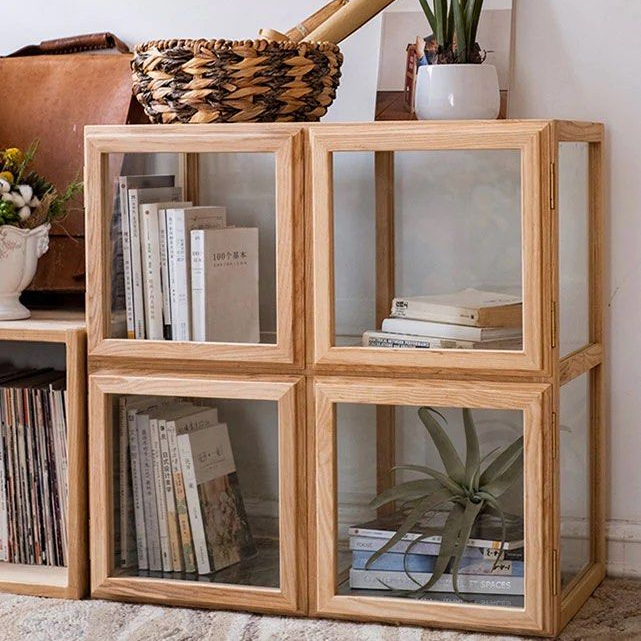 DANBY Solid Wood and Glass Display Cabinet