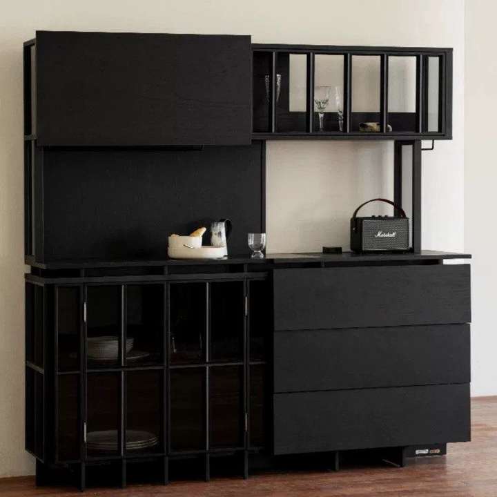 COSRE Modern Solid Wood Kitchen Cabinet