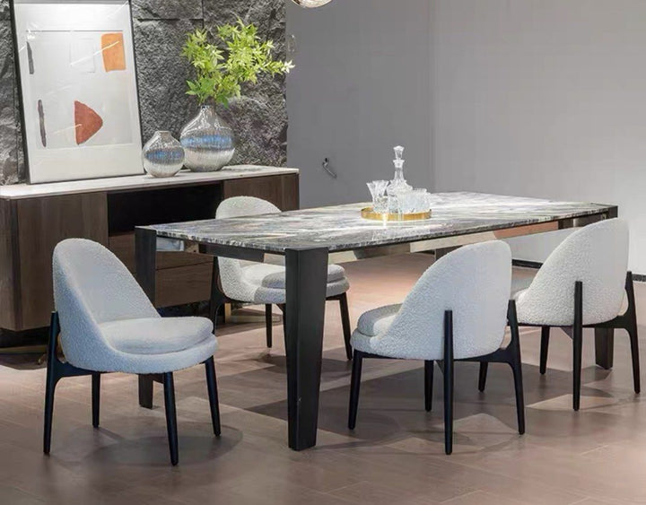 SKYDON Modern Boucle Dining Chair
