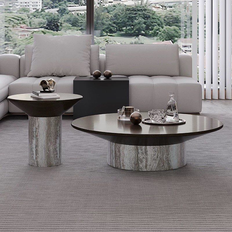 QIYANE Modern Marble Coffee Table