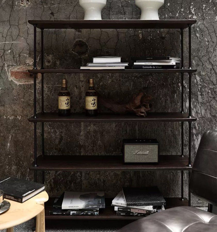 CASION Vintage Solid Wood Display Shelf