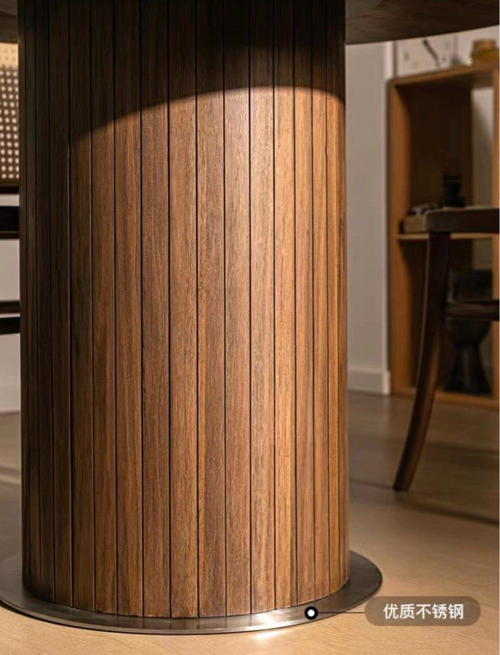 BRIEN Round Wood Dining Table