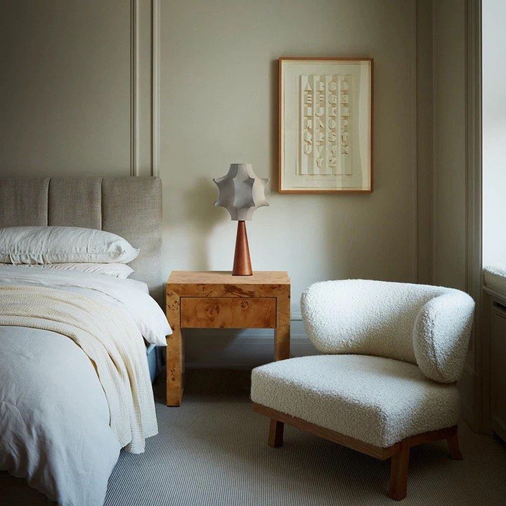 BRAYNE Wabi Sabi Solid Wood Bedside Table