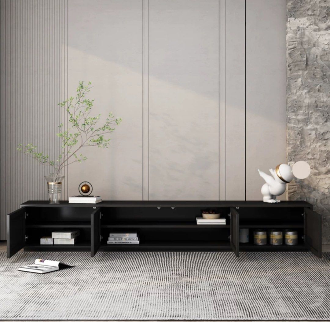 CESTER Japandi Solid Wood TV Console