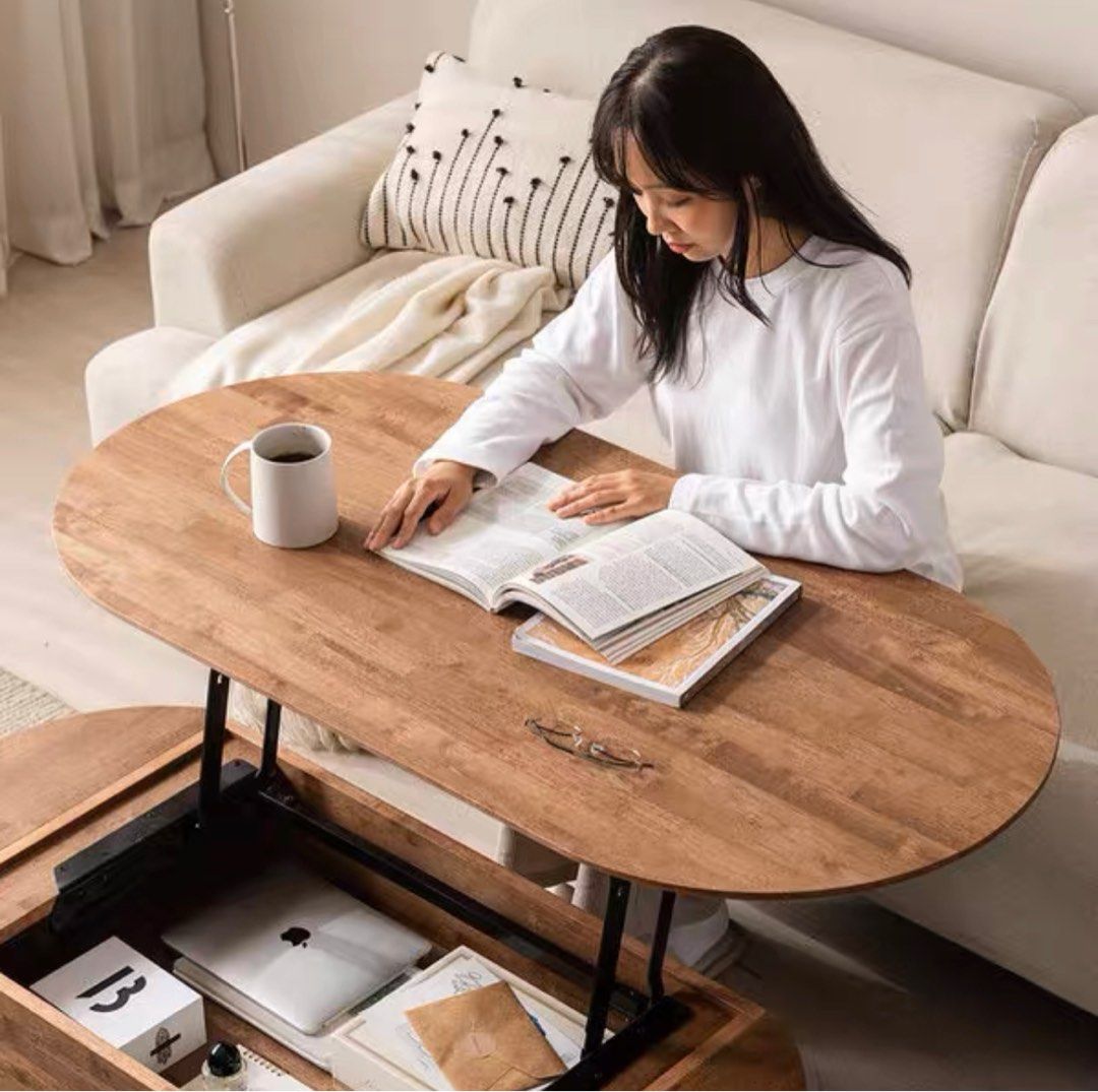 GAINZA Extendable Walnut Coffee Table