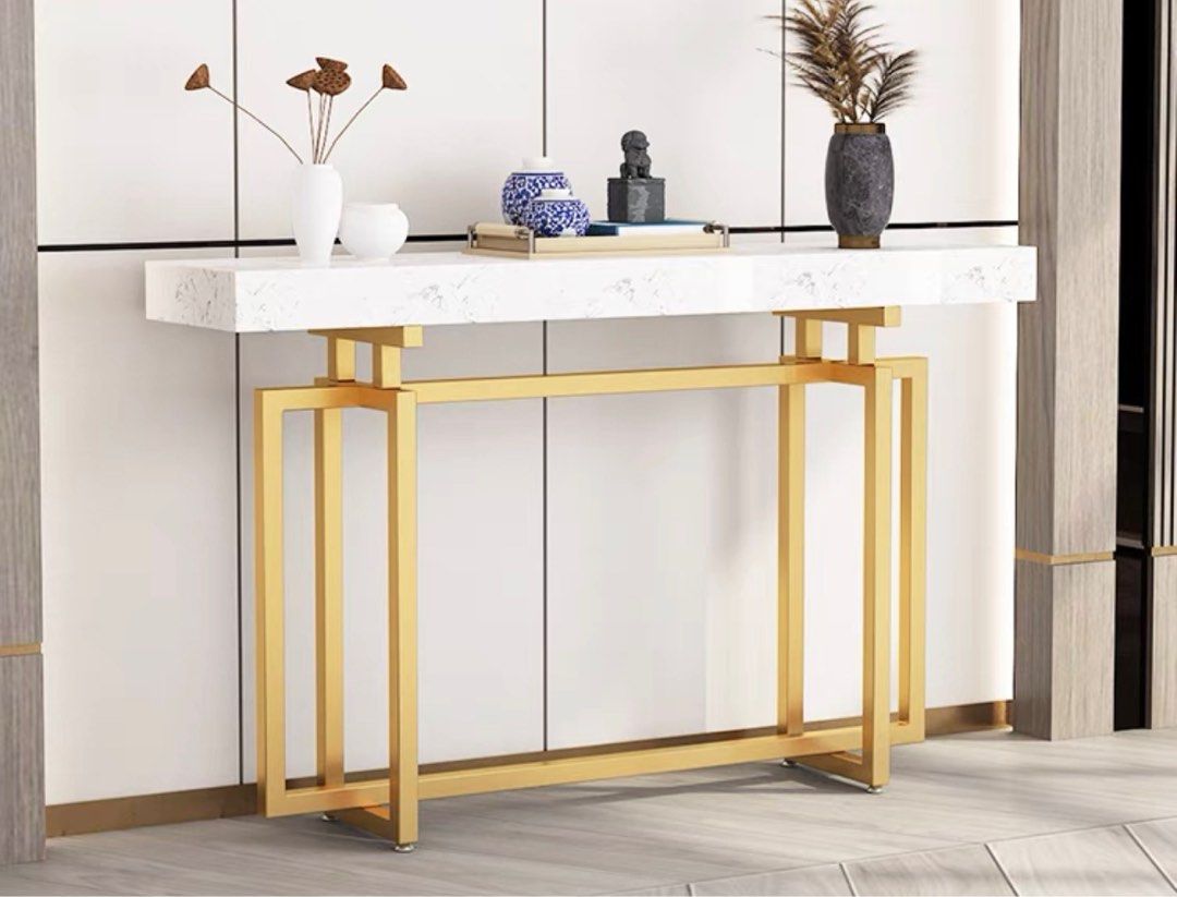 SHILOH Modern Marble Console Table