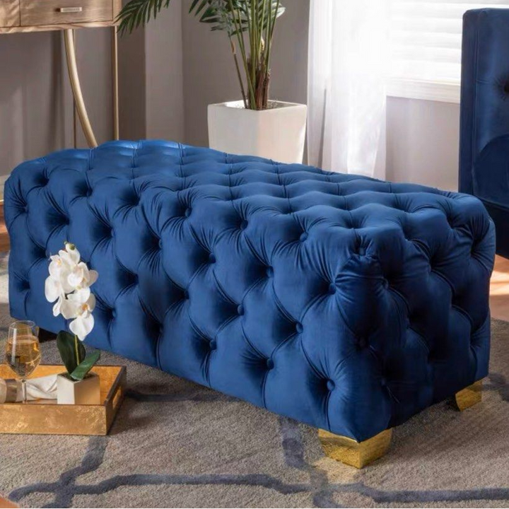 BRONTE Modern Velvet Tufted Bench