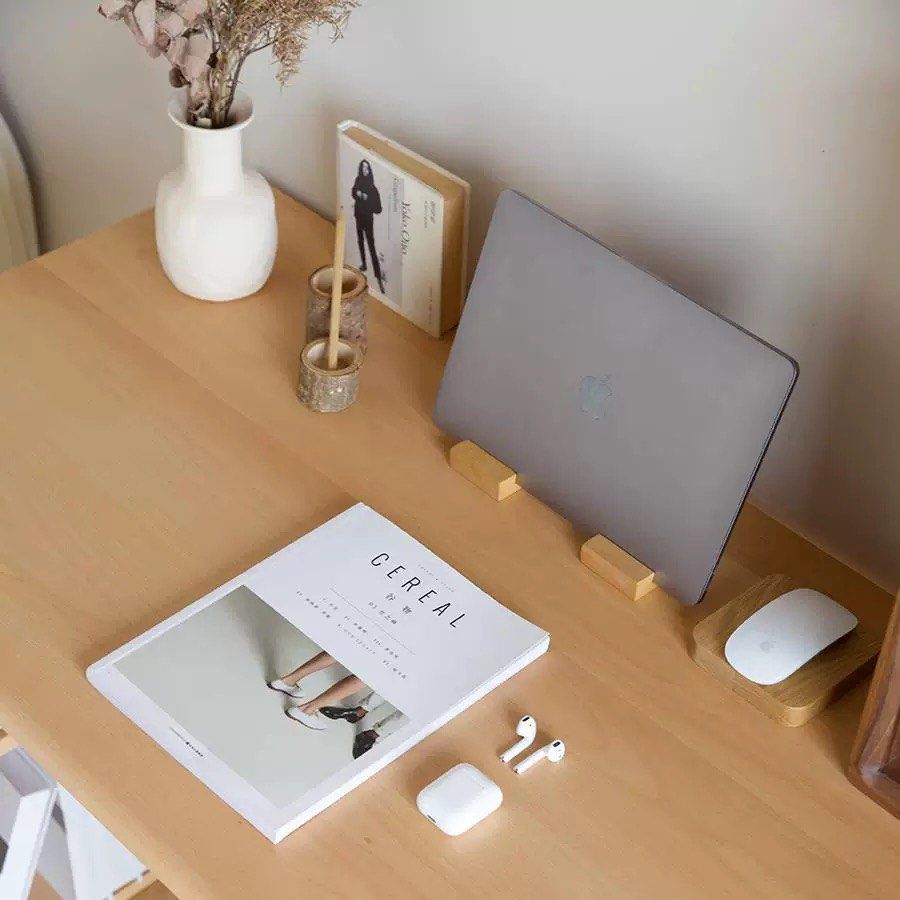 CICCI Scandinavian Solid Wood Study Table