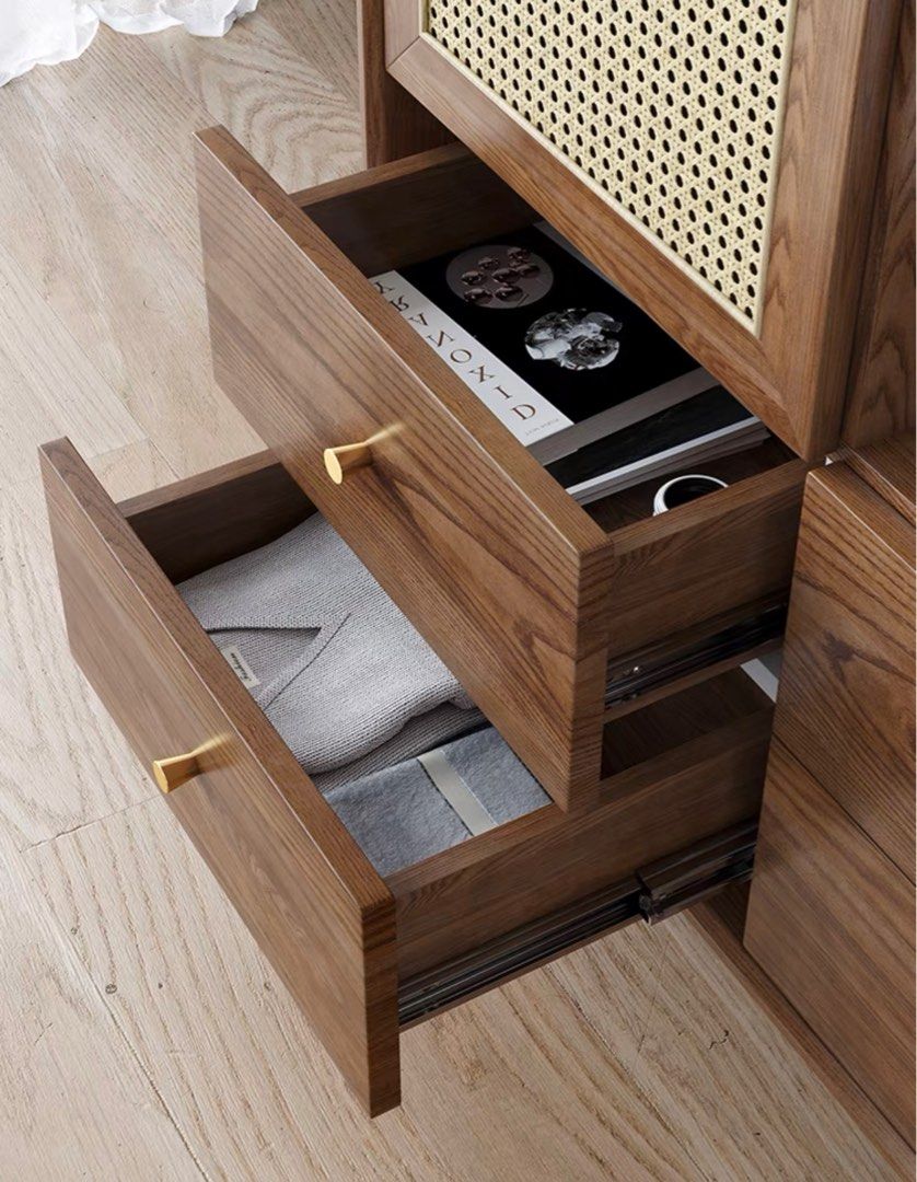 CARUS Vintage Rattan Wardrobe