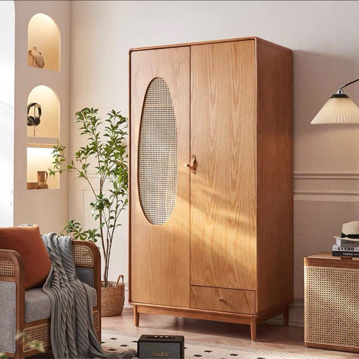 CURTIS Japandi Solid Wood Wardrobe