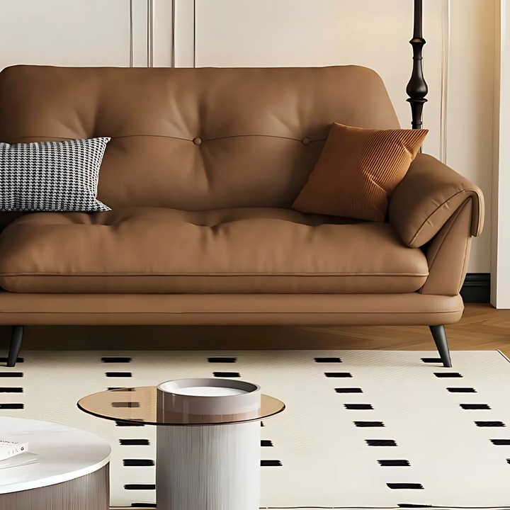 VARESE Modern Genuine Leather Sofa