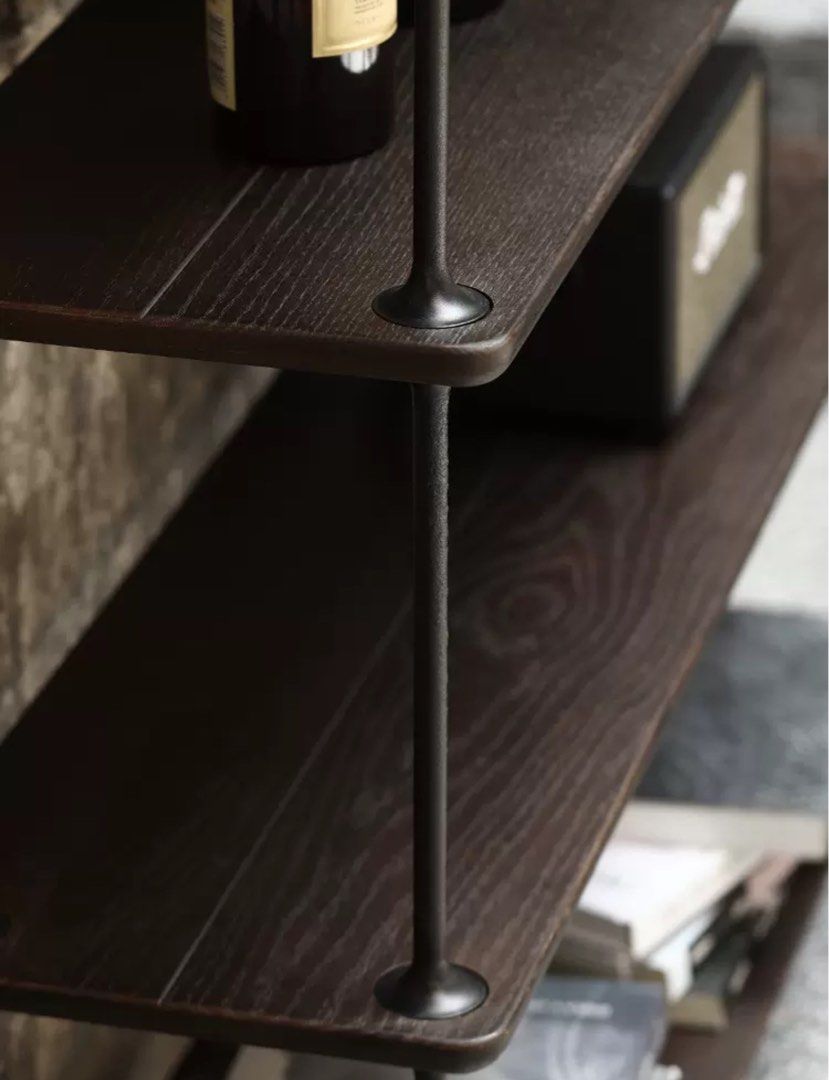 CASION Vintage Solid Wood Display Shelf