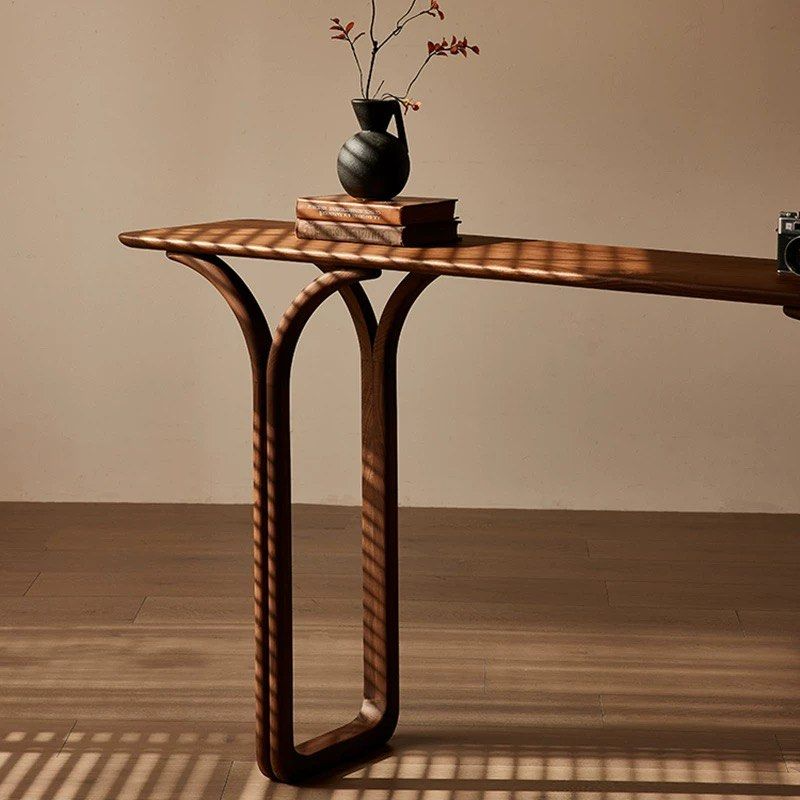 COSTIEL Modern Solid Wood Console Table