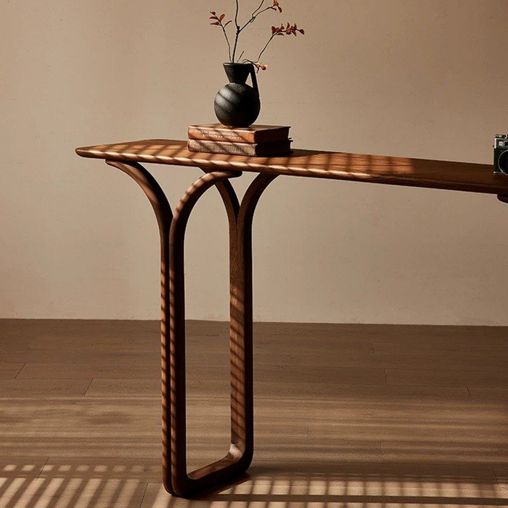 COSTIEL Modern Solid Wood Console Table