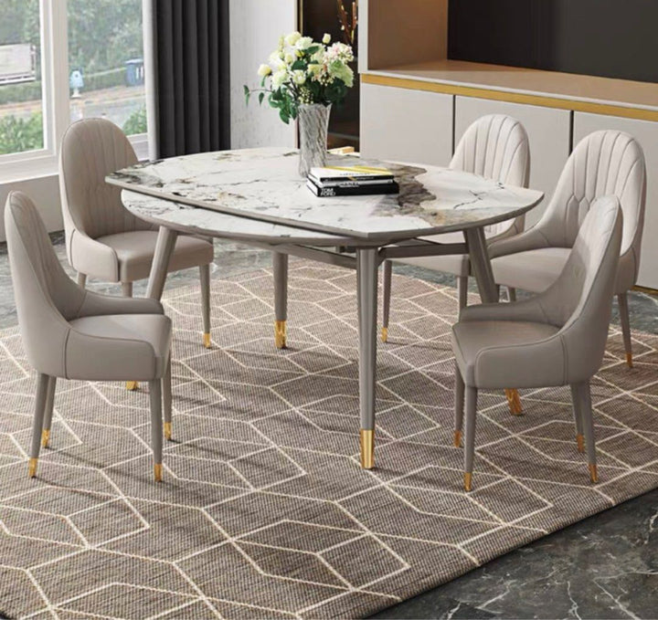 FOSTER Modern Marble Extendable Dining Table