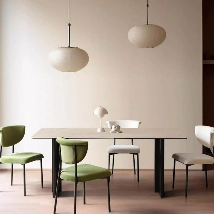 TAVIA Travertine Dining Table