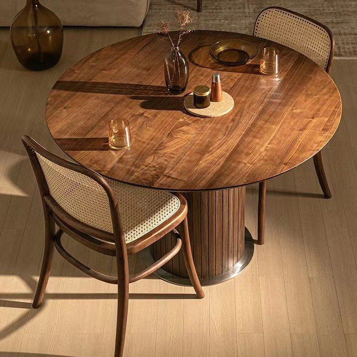 BRIEN Round Wood Dining Table