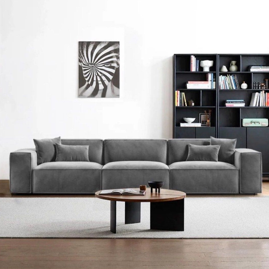 CASEN Sectional Velvet Sofa