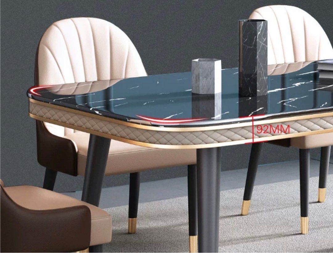 CORBETT Modern Marble Dining Table