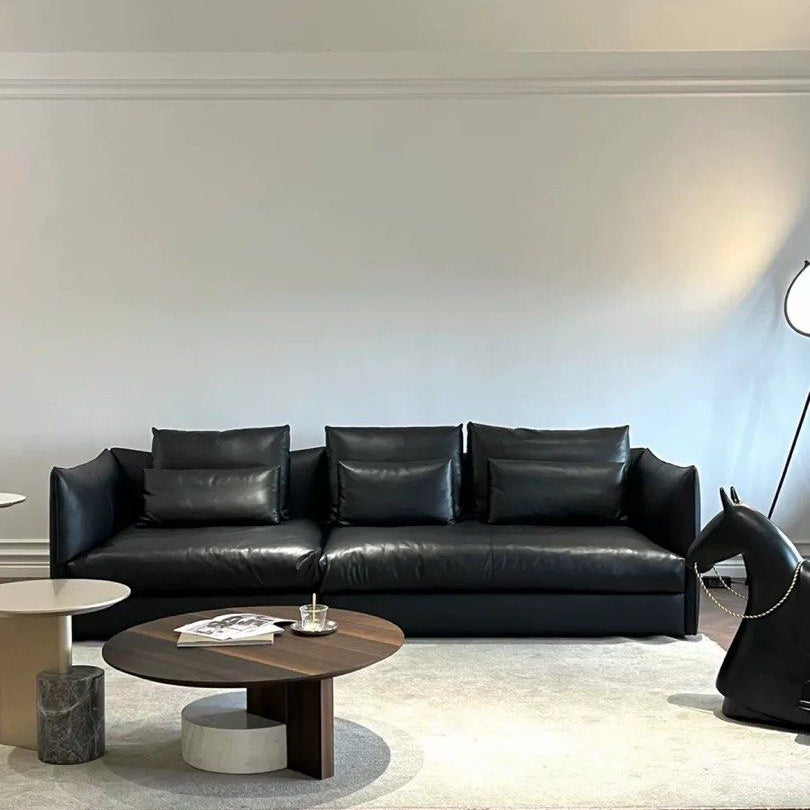 SHIZUNE Modern Genuine Leather Sofa