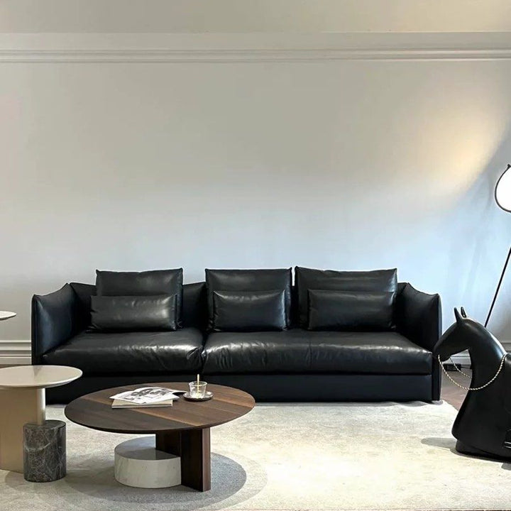 SHIZUNE Modern Genuine Leather Sofa