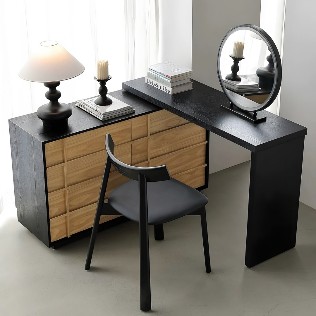BRINZE Modern Solid Wood Vanity Set
