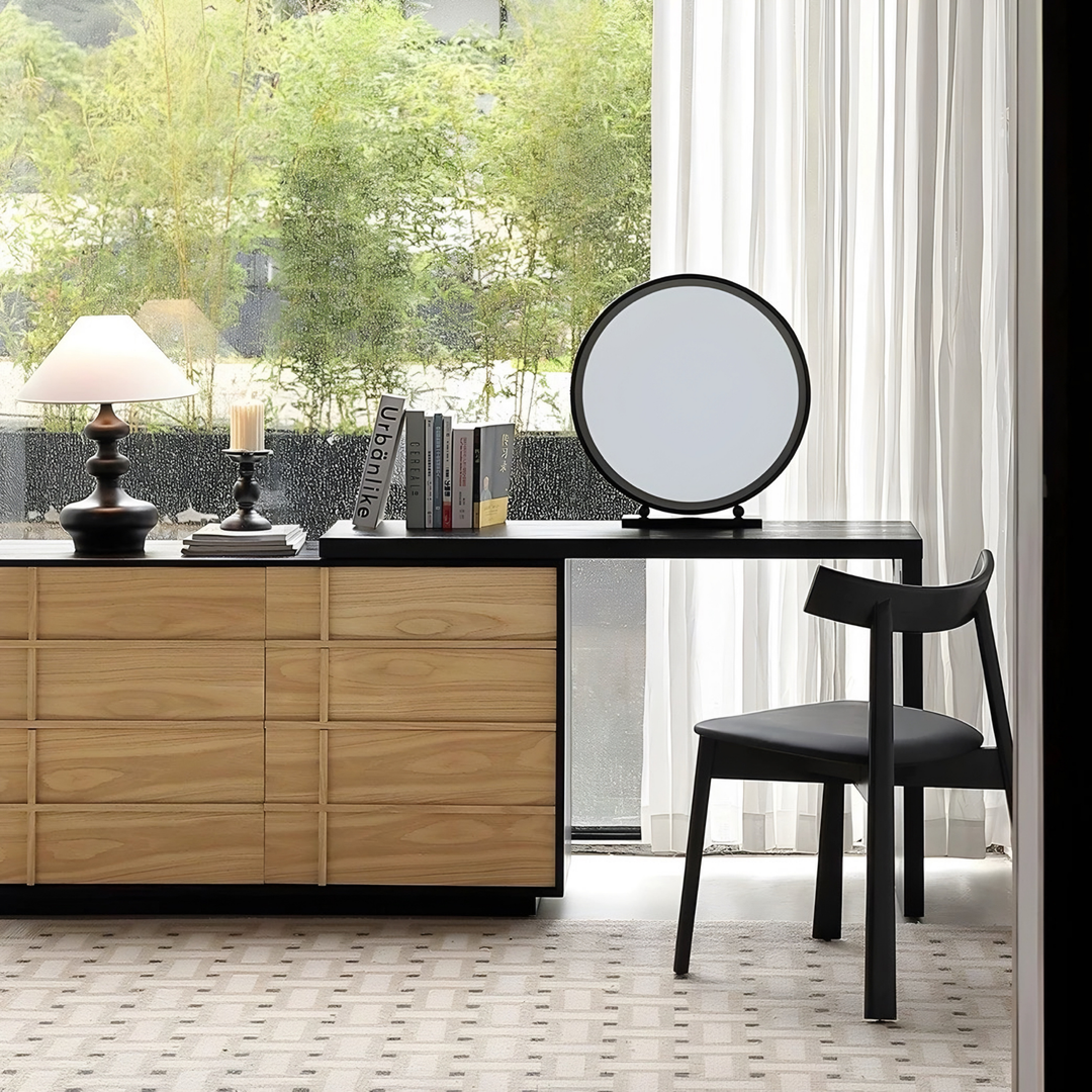 BRINZE Modern Solid Wood Vanity Set