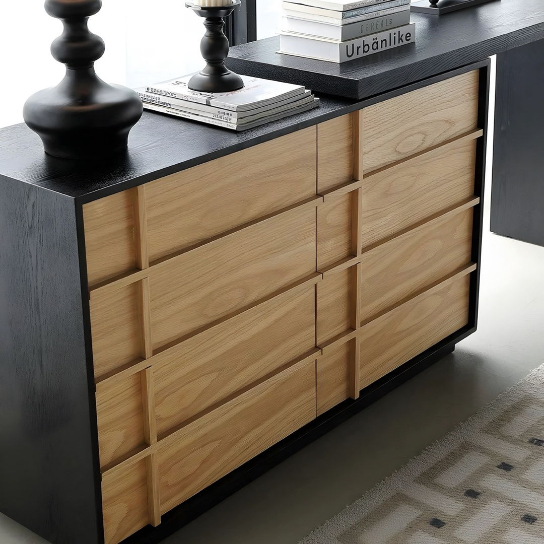 BRINZE Modern Solid Wood Vanity Set