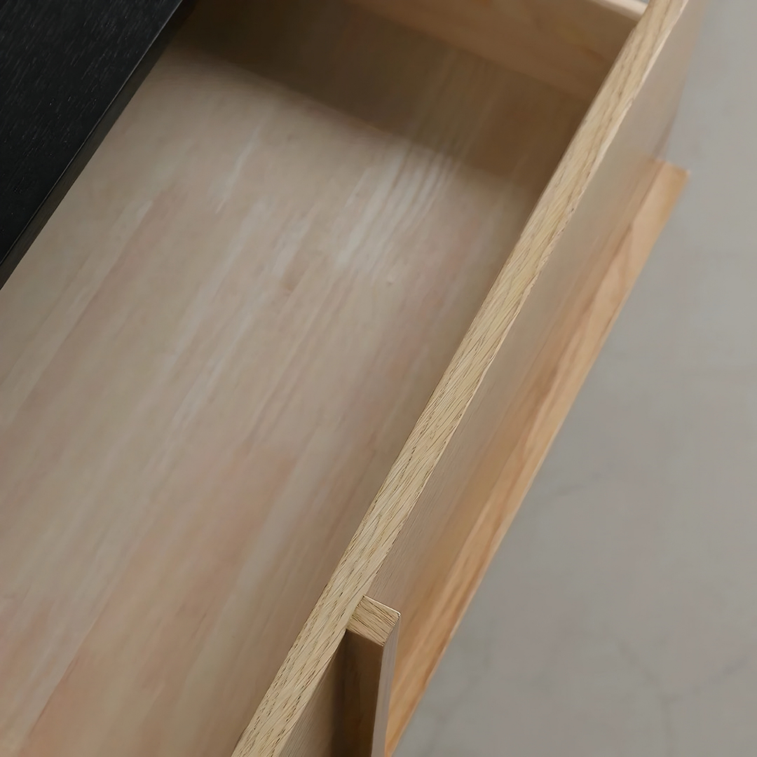 BRINZE Modern Solid Wood Vanity Set