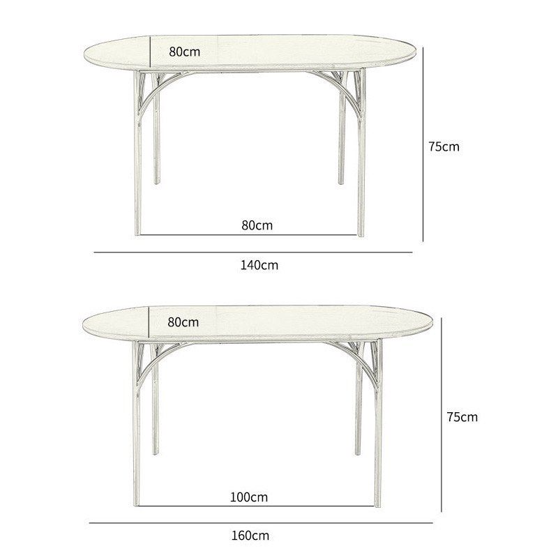 CLARK Oval Pine Wood Dining Table