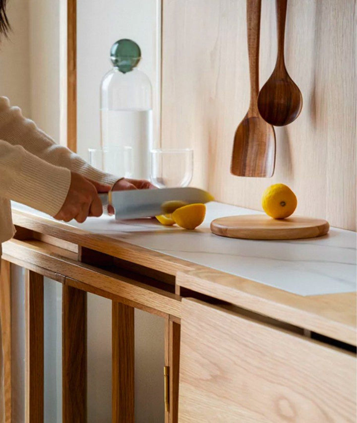 COSRE Modern Solid Wood Kitchen Cabinet