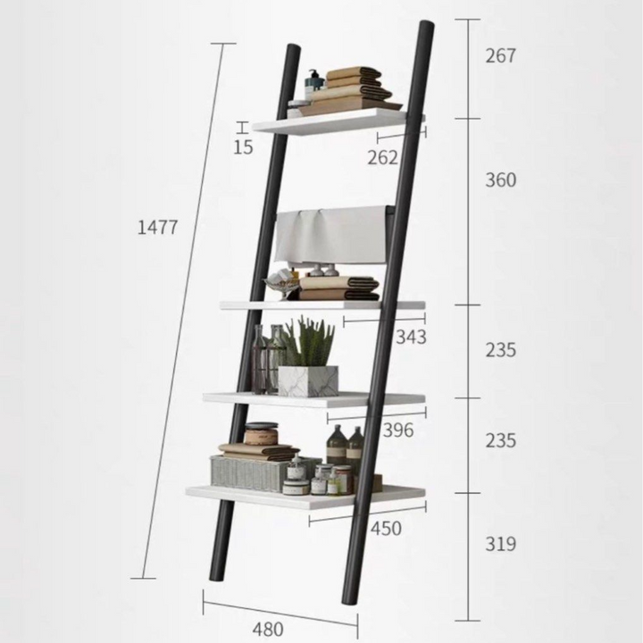 CLEONICE Minimalistic Ladder Display Shelf