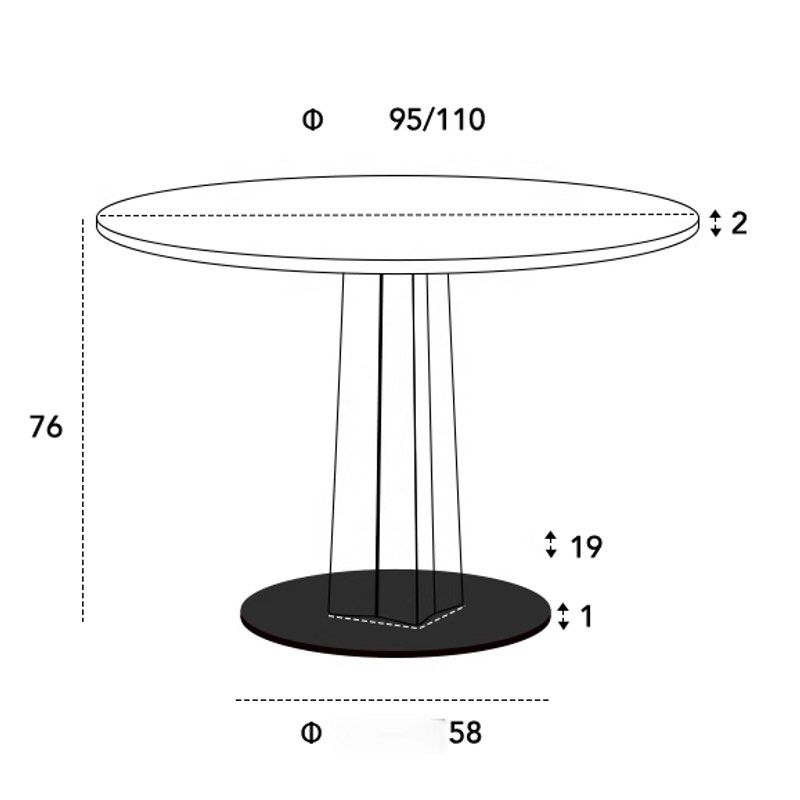 COLE Modern Solid Wood Round Dining Table
