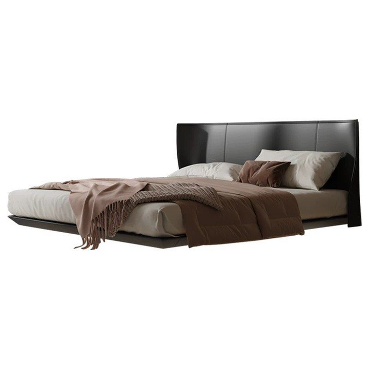 CAEDTY Modern Leather Floating Bedframe