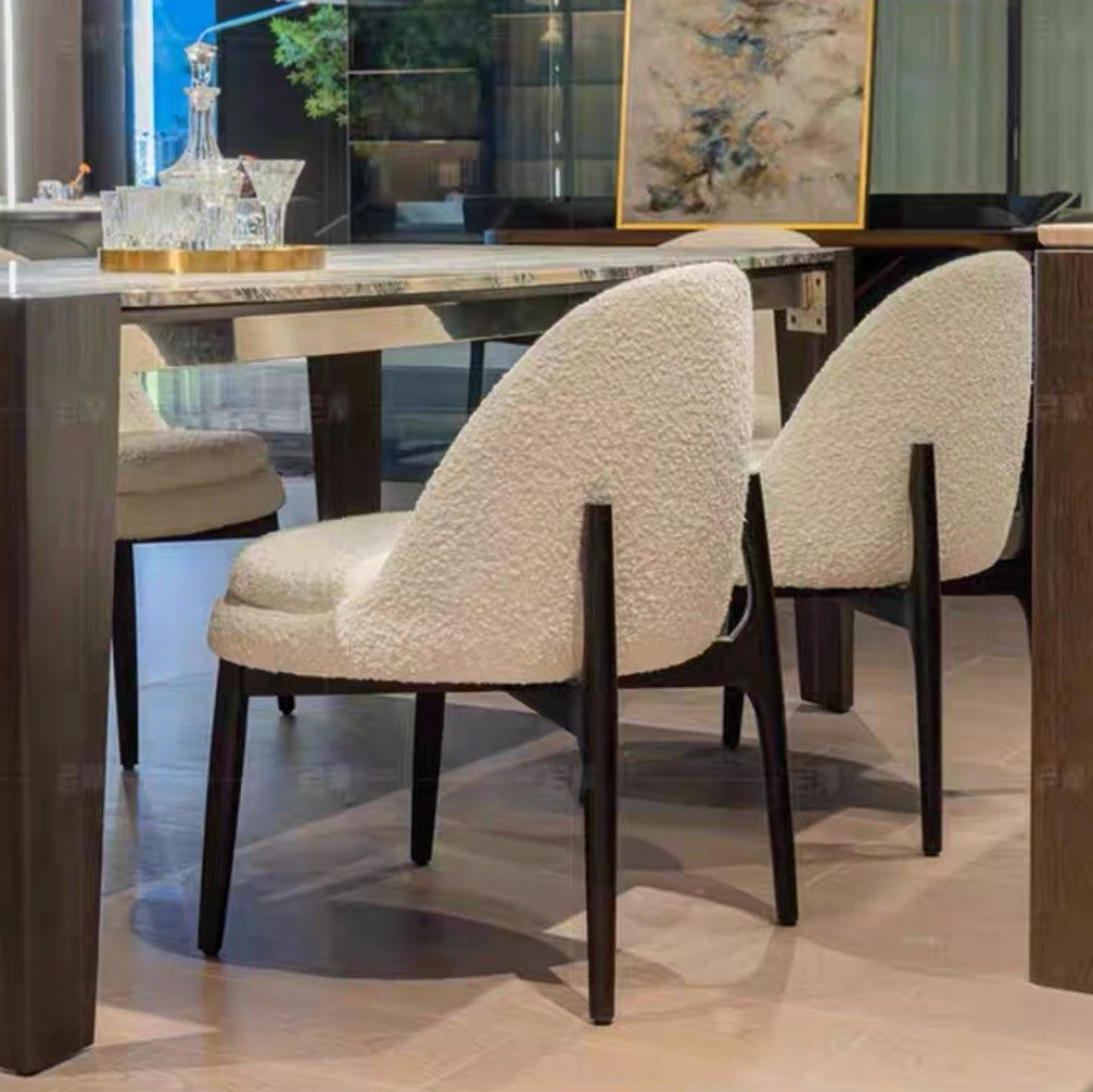 SKYDON Modern Boucle Dining Chair