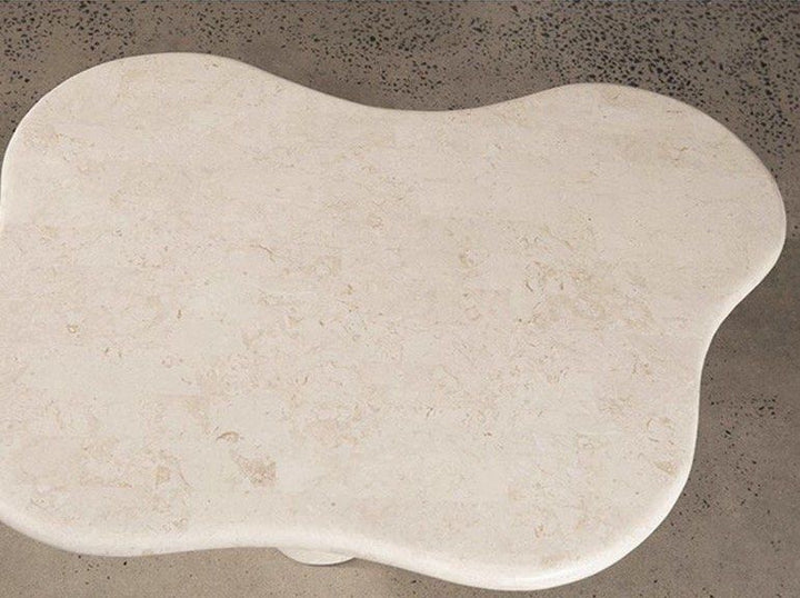 DENIS Modern Travertine Coffee Table