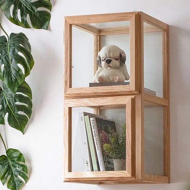 DANBY Solid Wood and Glass Display Cabinet