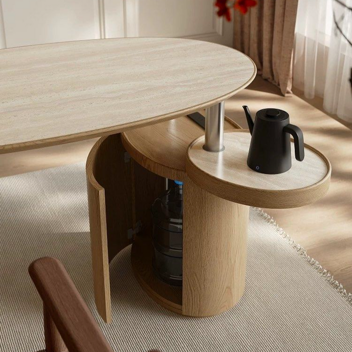 STEION Japandi Sintered Stone Study Table