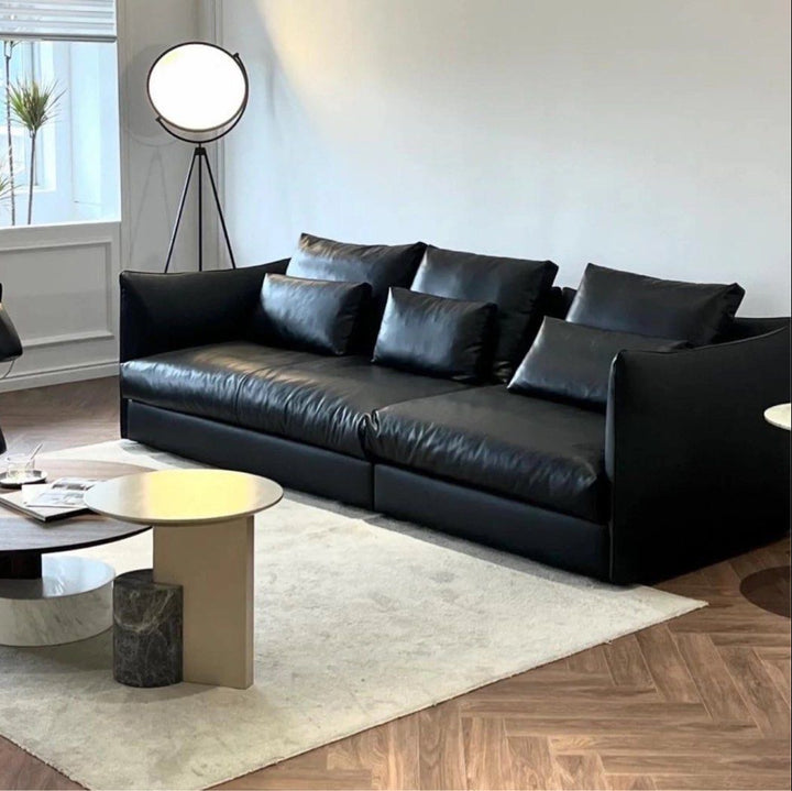 SHIZUNE Modern Genuine Leather Sofa