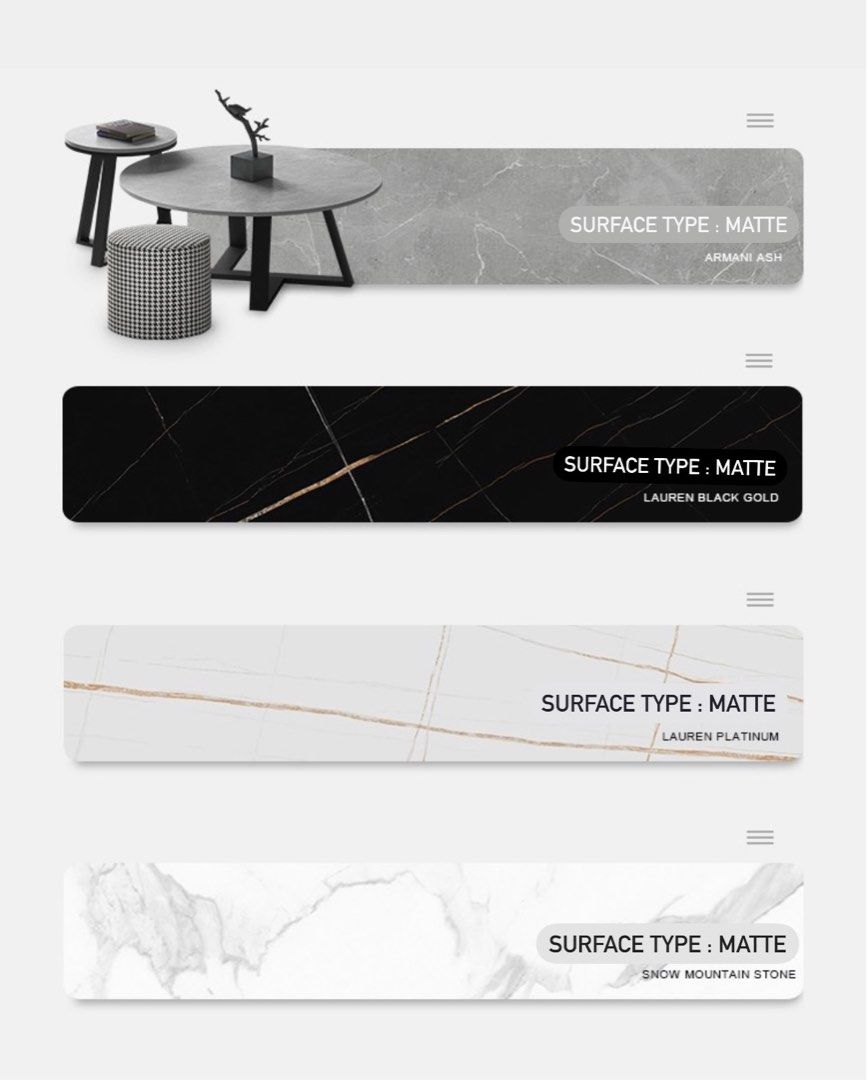 ALCANTARA Modern Slate Coffee Table